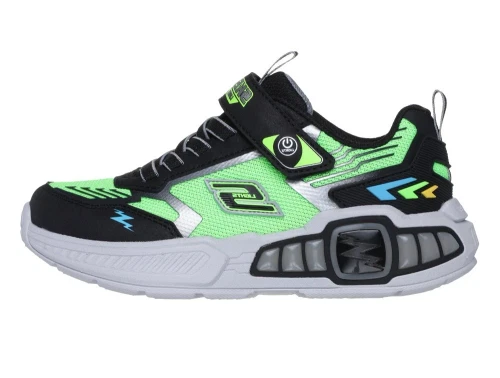 Skechers sneaker sort/grøn med blinklys